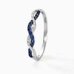 Histoire d'Or Bague Sofia Et Diamant or blanc saphir Online