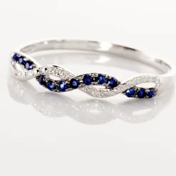 Histoire d'Or Bague Sofia Et Diamant or blanc saphir