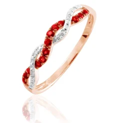 Histoire d'Or Bague Sofia Or Rose Rubis Et Diamant Outlet