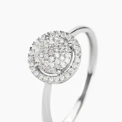 Histoire d'Or Bague Soleil D'hiver Divers or blanc diamant Discount