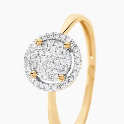 Histoire d'Or Bague Soleil D'hiver or jaune diamant Discount
