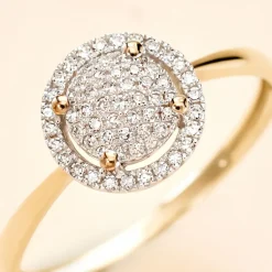 Histoire d'Or Bague Soleil D'hiver or jaune diamant Discount