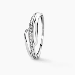 Histoire d'Or Bague Solena or blanc diamant New