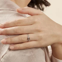 Histoire d'Or Bague Solena or blanc diamant New