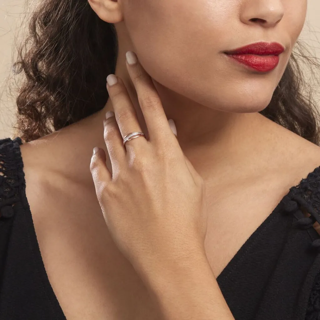 Histoire d'Or Bague Solena or rose diamant Sale