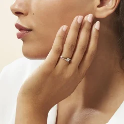 Histoire d'Or Bague Solitaire Abelia Or Jaune Oxyde De Zirconium Clearance