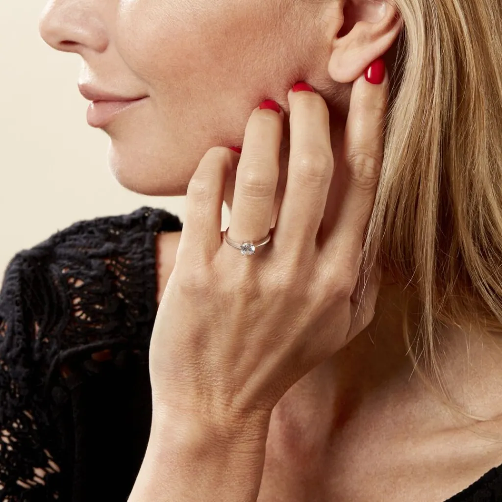 Histoire d'Or Bague Solitaire Abriel Or Blanc Oxyde De Zirconium Online
