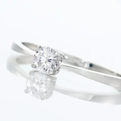 Histoire d'Or Bague Solitaire Abriel Or Blanc Oxyde De Zirconium Best