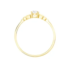 Histoire d'Or Bague Solitaire Alexine Or Jaune Oxyde De Zirconium Best