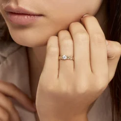 Histoire d'Or Bague Solitaire Alexine Or Jaune Oxyde De Zirconium Discount