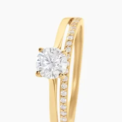 Histoire d'Or Bague Solitaire Anatoline De Zirconium or jaune oxyde Discount