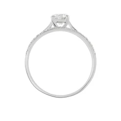Histoire d'Or Bague Solitaire Anatoline De Zirconium or blanc oxyde Outlet
