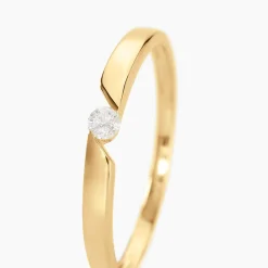 Histoire d'Or Bague Solitaire Anilie Or Jaune Diamant Sale