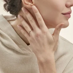 Histoire d'Or Bague Solitaire Anilie Or Jaune Diamant Sale