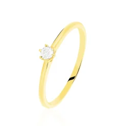Histoire d'Or Bague Solitaire Annelies Or Jaune Diamant Discount