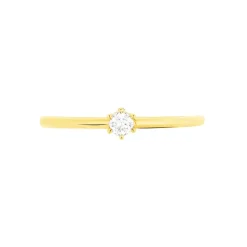 Histoire d'Or Bague Solitaire Annelies Or Jaune Diamant Discount
