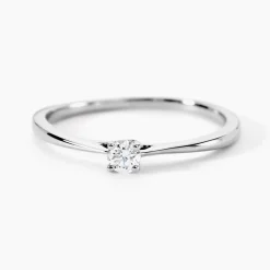 Histoire d'Or Bague Solitaire Aphrodite platine blanc diamant
