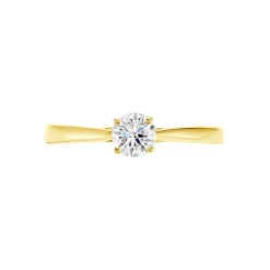 Histoire d'Or Bague Solitaire Aphrodite Or Jaune Diamant or blanc diamant blanc Clearance