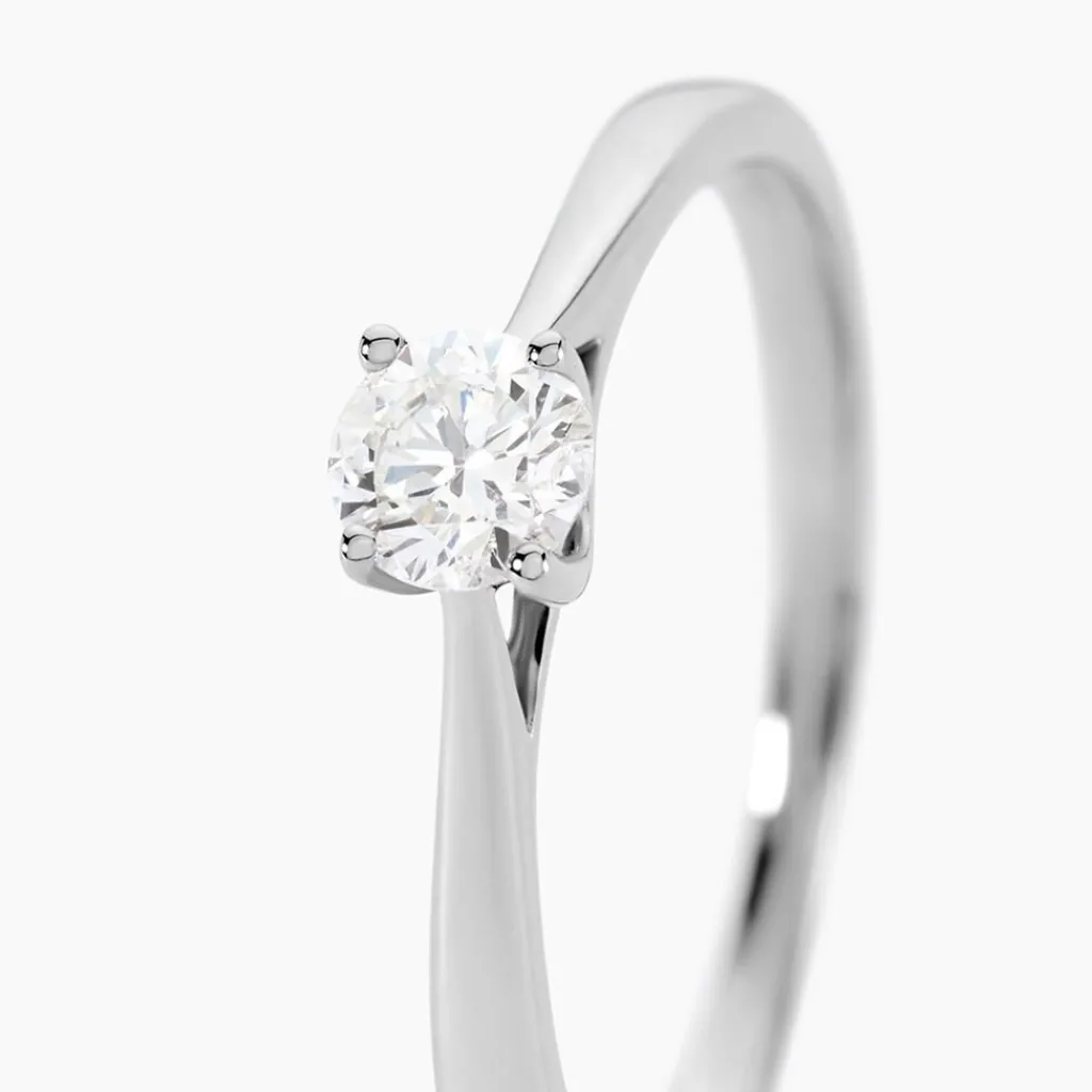 Histoire d'Or Bague Solitaire Aphrodite platine blanc diamant Online