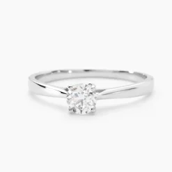 Histoire d'Or Bague Solitaire Aphrodite Or Blanc Diamant or blanc diamant blanc Discount