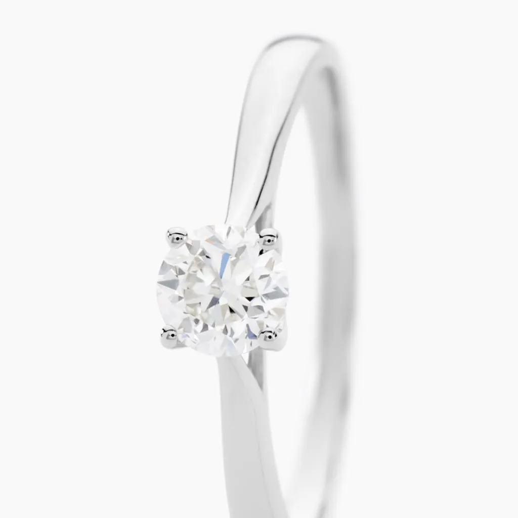 Histoire d'Or Bague Solitaire Aphrodite Or Blanc Diamant or blanc diamant blanc Discount