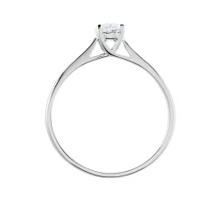 Histoire d'Or Bague Solitaire Aphrodite Or Blanc Diamant or blanc diamant blanc Discount