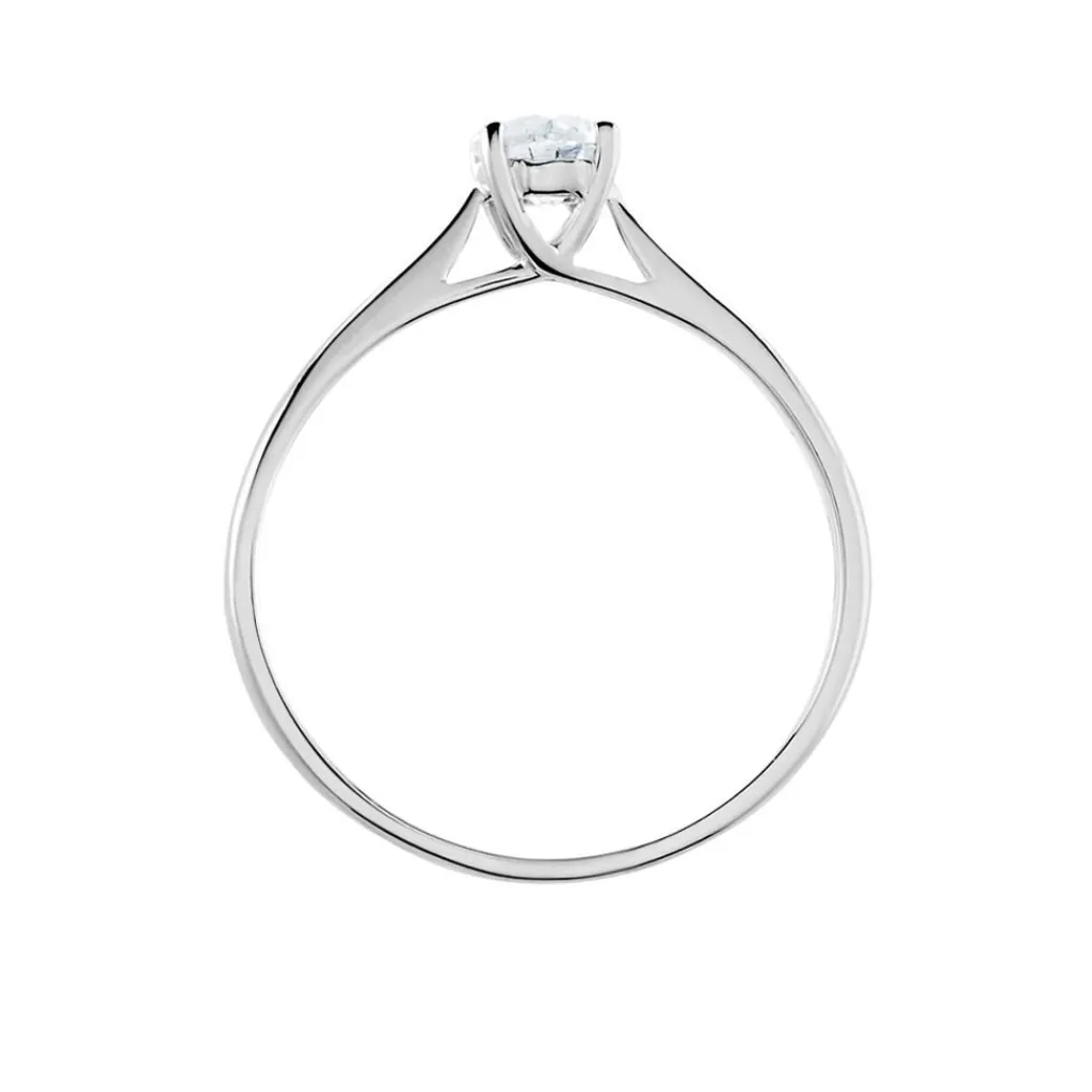 Histoire d'Or Bague Solitaire Aphrodite Or Blanc Diamant or blanc diamant blanc Discount