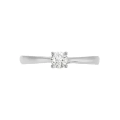 Histoire d'Or Bague Solitaire Aphrodite platine blanc diamant