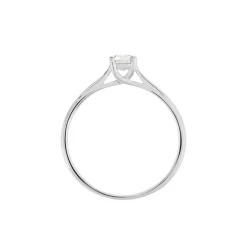 Histoire d'Or Bague Solitaire Aphrodite platine blanc diamant
