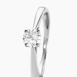Histoire d'Or Bague Solitaire Aphrodite Or Blanc Diamant or blanc diamant blanc Outlet