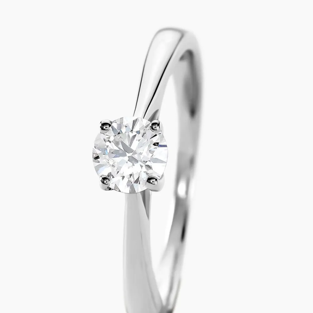 Histoire d'Or Bague Solitaire Aphrodite Or Blanc Diamant or blanc diamant blanc Outlet