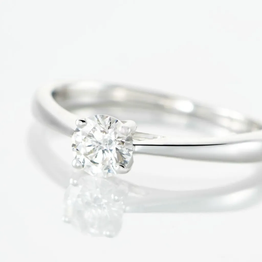 Histoire d'Or Bague Solitaire Aphrodite Or Blanc Diamant or blanc diamant blanc Outlet
