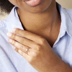 Histoire d'Or Bague Solitaire Aphrodite Or Blanc Diamant or blanc diamant blanc Outlet