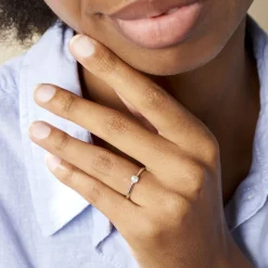 Histoire d'Or Bague Solitaire Aphrodite Or Blanc Diamant or blanc diamant blanc Outlet