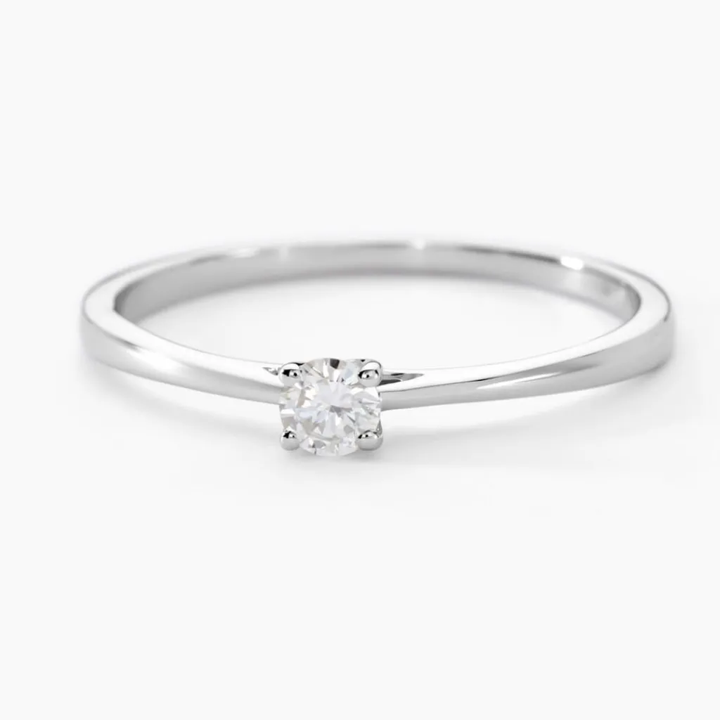 Histoire d'Or Bague Solitaire Aphrodite Or Blanc Diamant or blanc diamant blanc Best