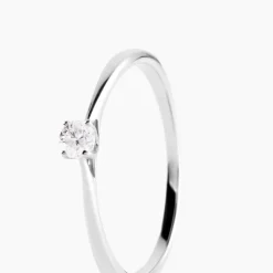 Histoire d'Or Bague Solitaire Aphrodite platine blanc diamant Clearance