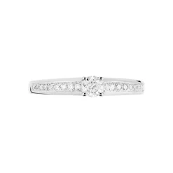 Histoire d'Or Bague Solitaire Aramis Or Blanc Diamant Clearance