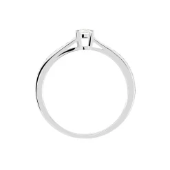 Histoire d'Or Bague Solitaire Aramis Or Blanc Diamant Clearance