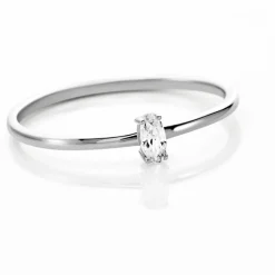 Histoire d'Or Bague Solitaire Argent Blanc 1er Solitaire Oxyde De Zirconium Best