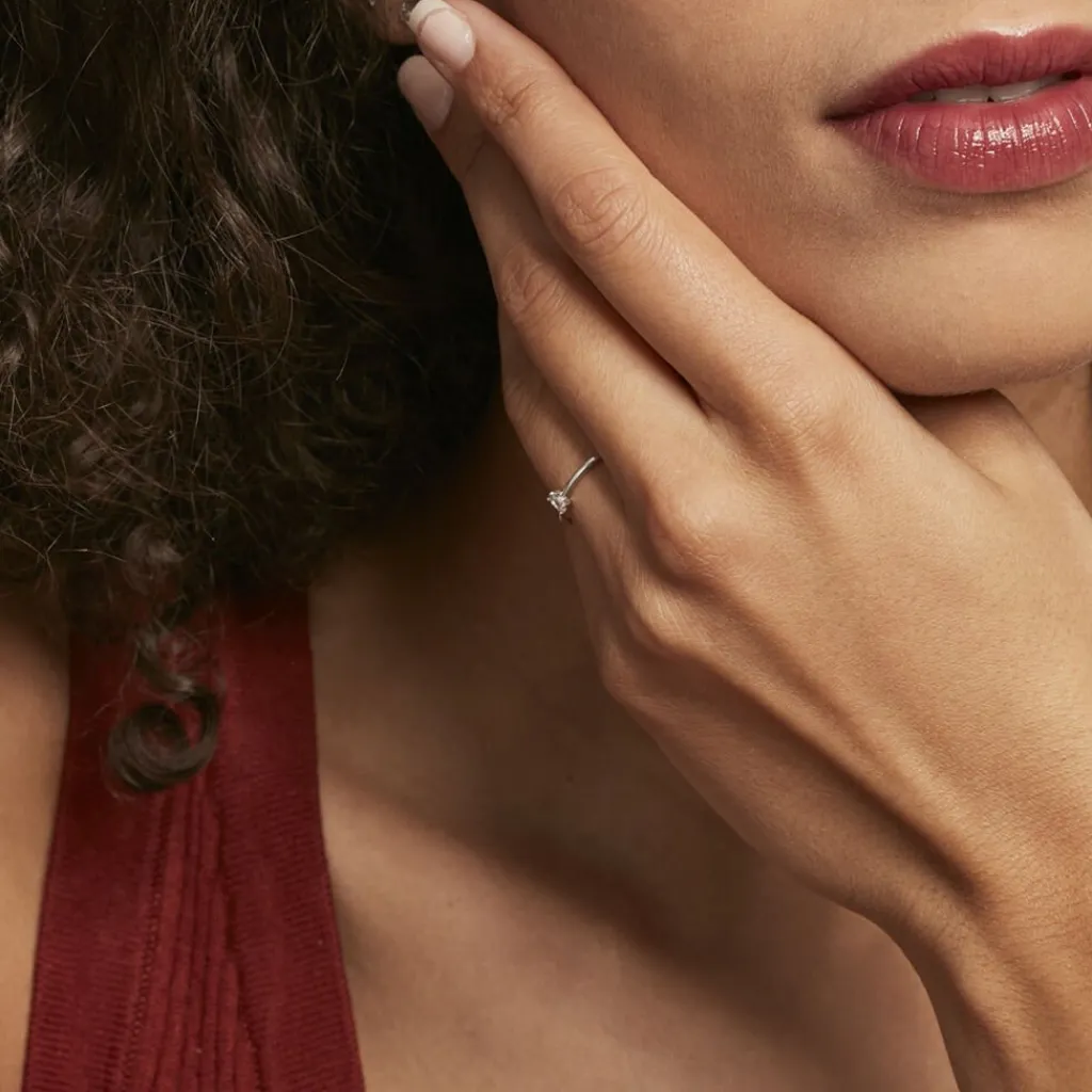 Histoire d'Or Bague Solitaire Argent Blanc 1er Solitaire Oxyde De Zirconium Best