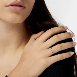 Histoire d'Or Bague Solitaire Armaelle Or Blanc Topaze or blanc topaze bleu sky