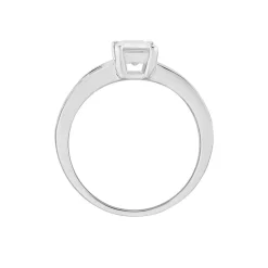 Histoire d'Or Bague Solitaire Aronn Argent Blanc Oxyde De Zirconium Discount