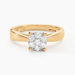 Histoire d'Or Bague Solitaire Artemis Or Jaune Diamant New