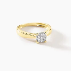 Histoire d'Or Bague Solitaire Artemis Or Jaune Diamant New