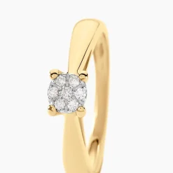 Histoire d'Or Bague Solitaire Artemis or jaune diamant