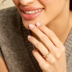 Histoire d'Or Bague Solitaire Artemis or jaune diamant