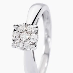 Histoire d'Or Bague Solitaire Artemis Or Blanc Diamant Discount