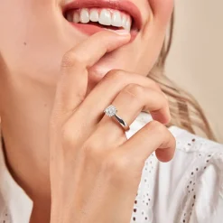 Histoire d'Or Bague Solitaire Artemis Or Blanc Diamant Discount