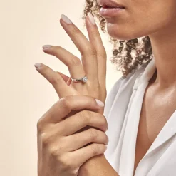 Histoire d'Or Bague Solitaire Artemis Or Blanc Diamant Discount