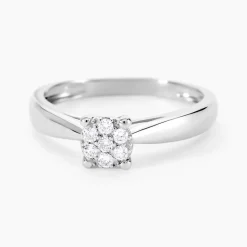 Histoire d'Or Bague Solitaire Artemis Or Blanc Diamant Online